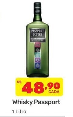 Supermercados Condor Whisky Passport 1L oferta