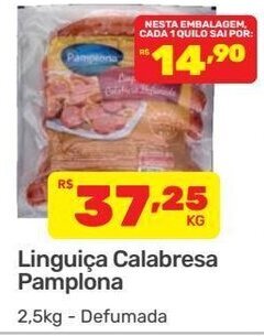Supermercados Condor Linguica Calabresa Pamplona 2.5kg oferta