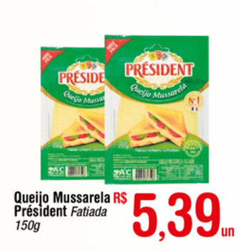 Fort Atacadista Queijo Mussarela President 150g oferta