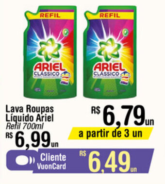Fort Atacadista Lava roupas liquido Ariel 700ml oferta