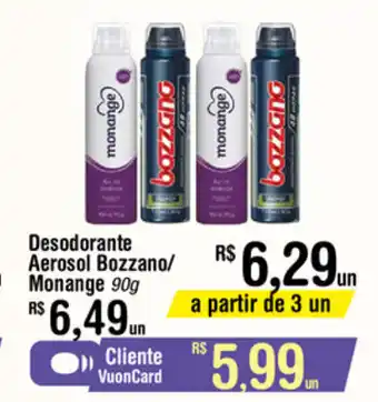 Fort Atacadista Desodorante Aerosol Bozzano/ Monange 90g oferta