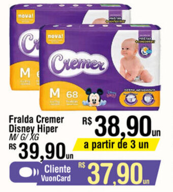 Fort Atacadista Fralda Cremer Disney Hiper oferta