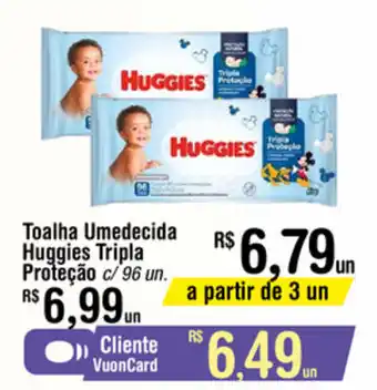 Fort Atacadista Toalha Umedecida Huggies Tripla Protecao oferta