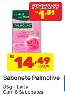 Supermercados Condor Sabonete Palmolive 85g oferta