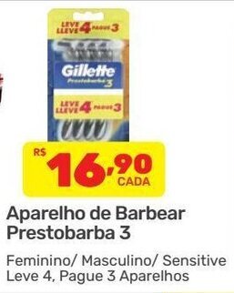 Aparelho de Barbear Prestobarba 3