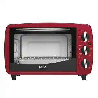 Forno elétrico arno airfry 5 em 1 for3 - vermelho - 110v