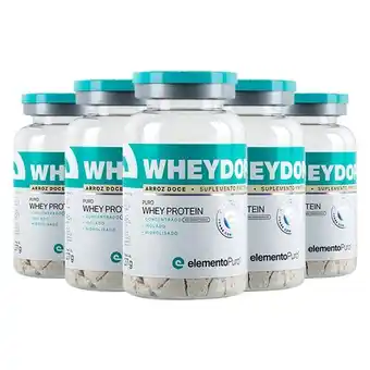 Pão de Açúcar Kit 5 wheydop iso whey protein monodose elemento puro 26g - arroz doce oferta