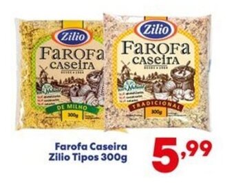 Barracão Supermercado Farofa Caseira Zilio tipos 300g oferta