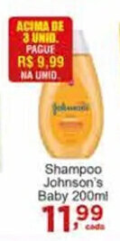 Rossi Supermercado Shampoo Johnson's Baby 200ml oferta