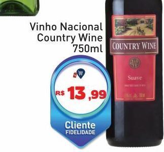 Tonin Superatacado Vinho nacional country wine 750ml oferta
