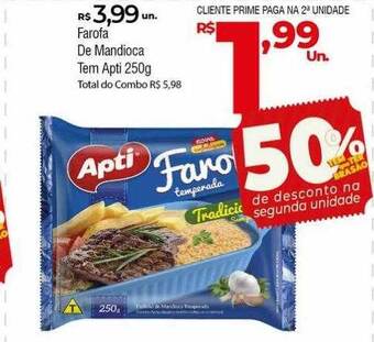 Brasão Supermercados Farofa de mandioca tem apti oferta