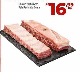 Brasão Supermercados Costela suina sem pele resfriada seara oferta