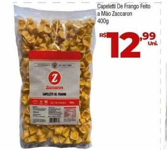 Brasão Supermercados Capeletti de frango feito a mão zaccaron oferta