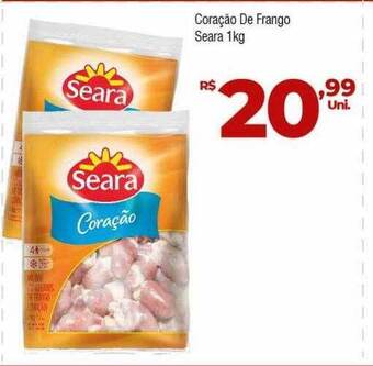 Brasão Supermercados Coração de frango seara oferta