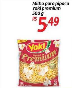Milho para pipoca yoki premium