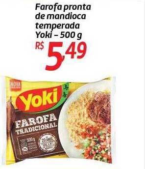 Comper Farofa pronta de mandioca temperada yoki oferta