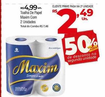 Brasão Supermercados Toalha de papel maxim com 2 oferta