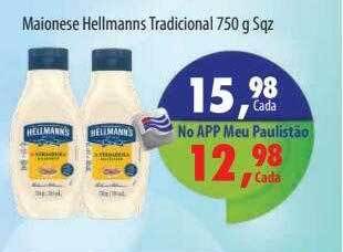 Paulistão Supermercados Maionese hellmanns tradicional oferta
