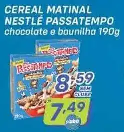 Cereal matinal nestlé passatempo
