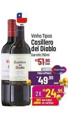 Muffato Vinho tipos casillero del diablo garrafa oferta