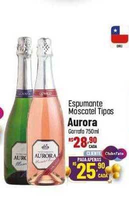 Muffato Espumante moscatel tipos aurora oferta