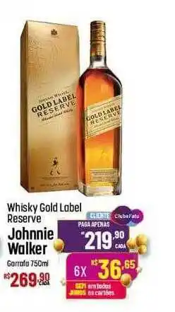 Muffato Whisky gold label reserve jojnnie walker garrafa oferta
