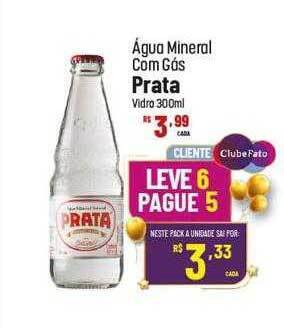 Muffato Água mineral com gás prata vidro oferta
