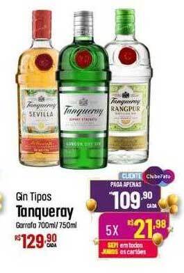 Muffato Gin tipos tanqueray garrafa oferta