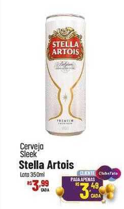 Muffato Cerveja sleek stella artois lata oferta