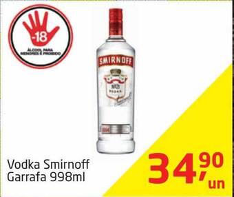 Tenda Atacado Vodka smirnoff garrafa oferta