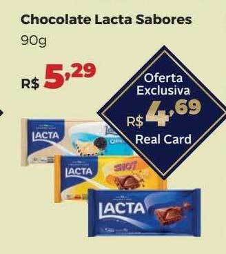 Villarreal Supermercados Chocolate lacta sabores oferta