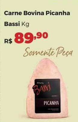 Villarreal Supermercados Carne bovina picanha bassi oferta