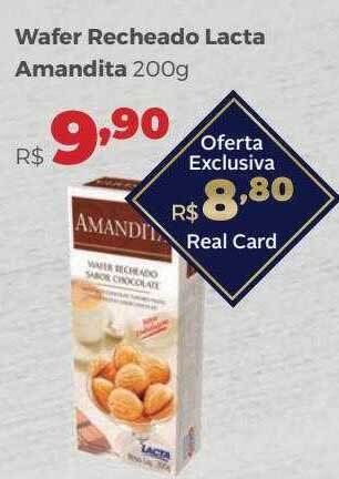 Villarreal Supermercados Wafer recheado lacta amandita oferta