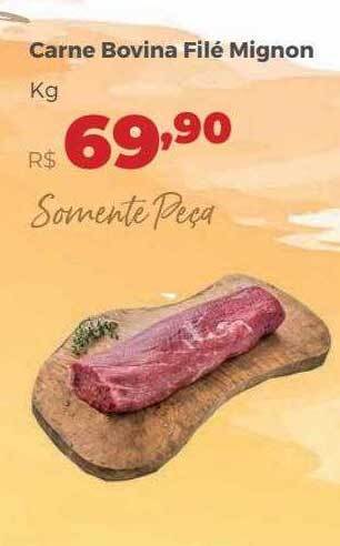 Villarreal Supermercados Carne bovina filé mignon oferta