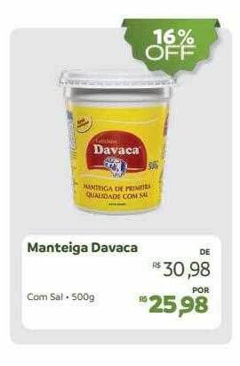Hiperideal Supermercados Manteiga davaca oferta