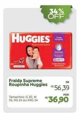 Hiperideal Supermercados Fralda supreme roupinha huggies oferta