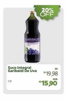 Suco integral garibaldi de uva