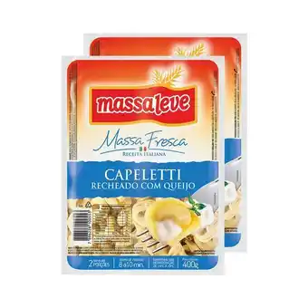 Carrefour Pack capeletti de queijo massa leve 400g - 2 unidades oferta
