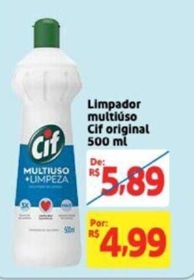 Extra Supermercado Limpador Multiuso Cif Original 500ml oferta