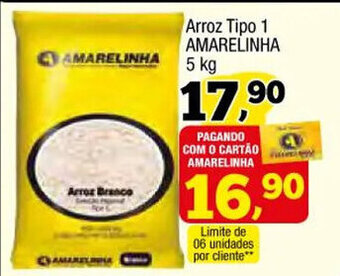 Amarelinha supermercados Arroz tipo 1 Amarelinha 5kg oferta