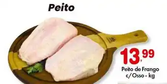 Supermercado Bergamini Peito de frango c osso kg oferta
