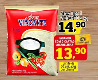 Amarelinha supermercados Arroz Tipo 1 Vibrante 5kg oferta