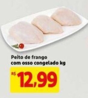 Extra Supermercado Peito de Frango Com Osso Congelado 1kg oferta