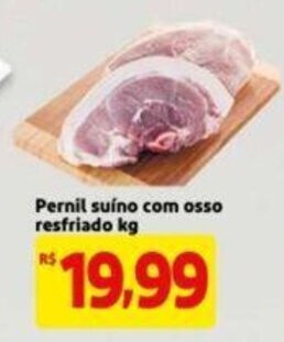 Extra Supermercado Pernil suino com Osso Resfriado 1kg oferta