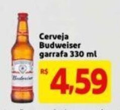 Extra Supermercado Cerveja Budweiser garrafa 330ml oferta