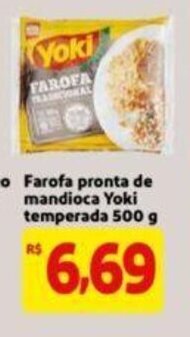 Extra Supermercado Farofa Pronta de Mandioca Yoki temperada 500g oferta