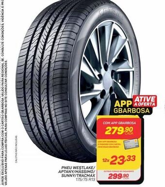 GBarbosa Pneu westlake/ aptany/mássimo/ sunny/tracmax oferta