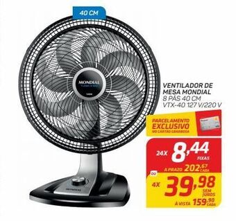 GBarbosa Ventilador de mesa mondial oferta