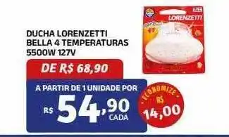 Bahamas Mix Ducha lorenzetti bella 4 temperaturas 5500w 127v oferta