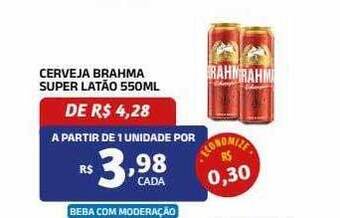Bahamas Mix Cerveja brahma super latão oferta